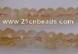 CRB302 15.5 inches 5*8mm - 10*14mm faceted rondelle citrine beads