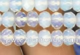 CRB3029 15.5 inches 4*6mm faceted rondelle opal beads wholesale