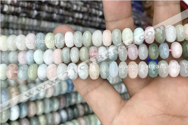 CRB3062 15.5 inches 6*9mm rondelle morganite gemstone beads