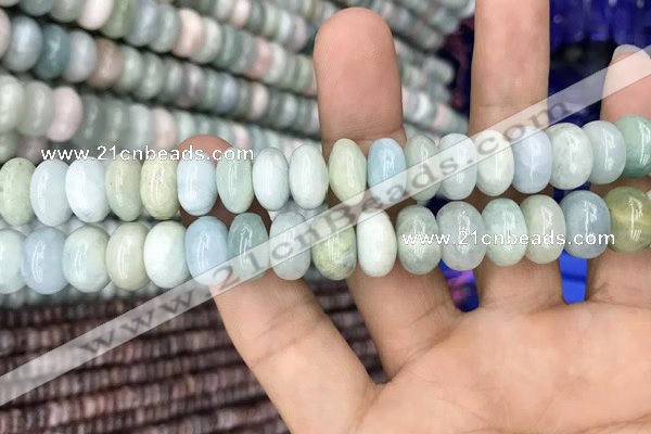 CRB3063 15.5 inches 7*12mm rondelle morganite gemstone beads