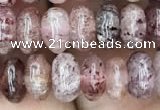 CRB3067 15.5 inches 5*8mm rondelle strawberry quartz beads