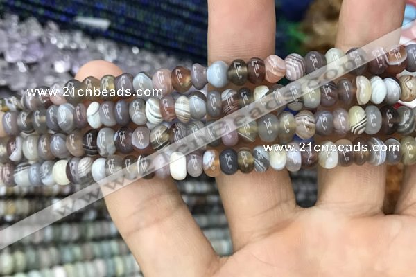 CRB3069 15.5 inches 4*6mm rondelle Botswana agate beads