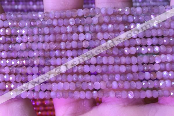 CRB3107 15.5 inches 2*3mm faceted rondelle tiny moonstone beads