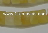 CRB312 15.5 inches 8*12mm tyre matte citrine gemstone beads wholesale