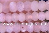 CRB3142 15.5 inches 2.5*4mm faceted rondelle tiny moonstone beads