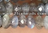 CRB3212 15.5 inches 3.5*6mm faceted rondelle labradorite beads