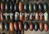 CRB4013 15.5 inches 2.5*4.5mm rondelle picasso jasper beads wholesale