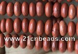 CRB4014 15.5 inches 2.5*4.5mm rondelle red jasper beads wholesale