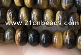 CRB4044 15.5 inches 4*6mm rondelle yellow tiger eye beads wholesale