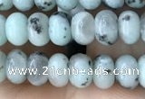 CRB4048 15.5 inches 4*6mm rondelle sesame jasper beads wholesale