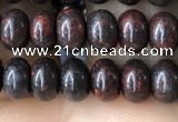 CRB4057 15.5 inches 4*6mm rondelle brecciated jasper beads wholesale