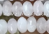 CRB4110 15.5 inches 5*8mm faceted rondelle rose quartz beads