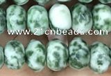 CRB4116 15.5 inches 5*8mm faceted rondelle Qinghai jade beads