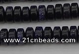 CRB420 15.5 inches 5*8mm rondelle blue goldstone beads wholesale