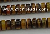 CRB435 15.5 inches 5*8mm rondelle yellow tiger eye beads