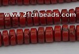 CRB438 15.5 inches 5*8mm rondelle red jasper beads wholesale