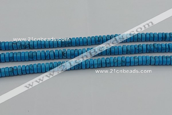 CRB440 15.5 inches 5*8mm rondelle turquoise beads wholesale