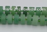 CRB472 15.5 inches 5*8mm tyre green aventurine beads wholesale