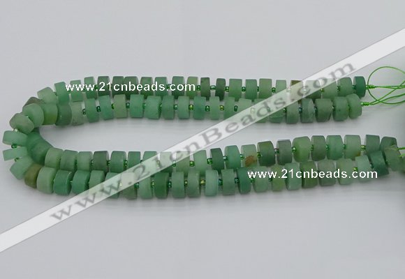 CRB472 15.5 inches 5*8mm tyre green aventurine beads wholesale