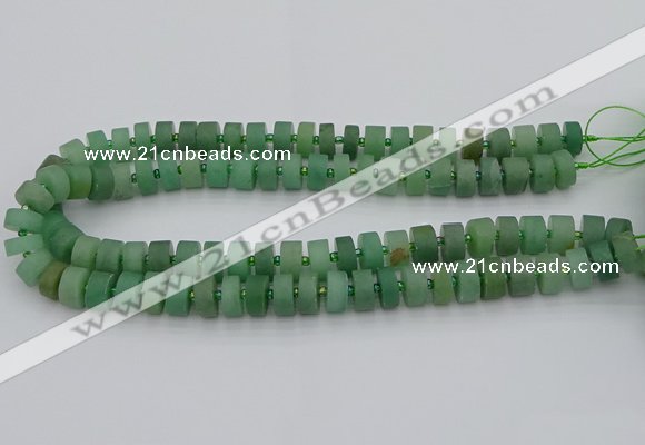 CRB473 15.5 inches 6*10mm tyre green aventurine beads wholesale