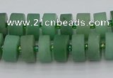 CRB474 15.5 inches 7*12mm tyre green aventurine beads wholesale