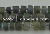 CRB481 15.5 inches 4*6mm tyre labradorite gemstone beads