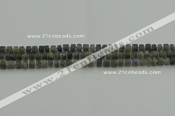 CRB481 15.5 inches 4*6mm tyre labradorite gemstone beads