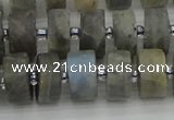 CRB485 15.5 inches 8*14mm tyre labradorite gemstone beads