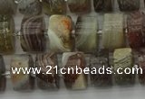 CRB488 15.5 inches 6*10mm tyre matte botswana agate beads wholesale