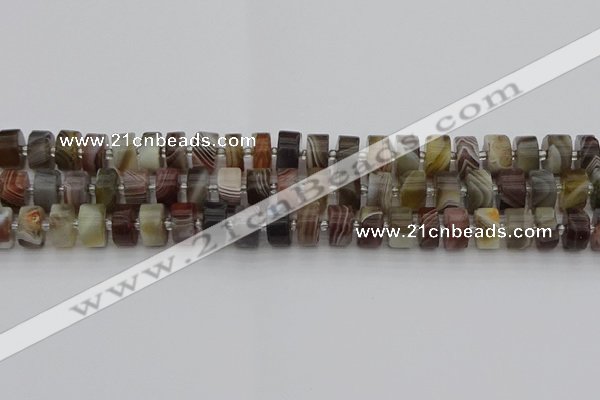 CRB494 15.5 inches 6*10mm tyre botswana agate beads wholesale