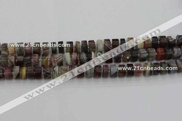 CRB495 15.5 inches 6*12mm tyre botswana agate beads wholesale