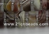 CRB497 15.5 inches 8*16mm tyre botswana agate beads wholesale