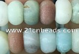 CRB5020 15.5 inches 4*6mm rondelle matte amazonite beads wholesale