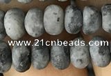 CRB5026 15.5 inches 4*6mm rondelle matte labradorite beads wholesale