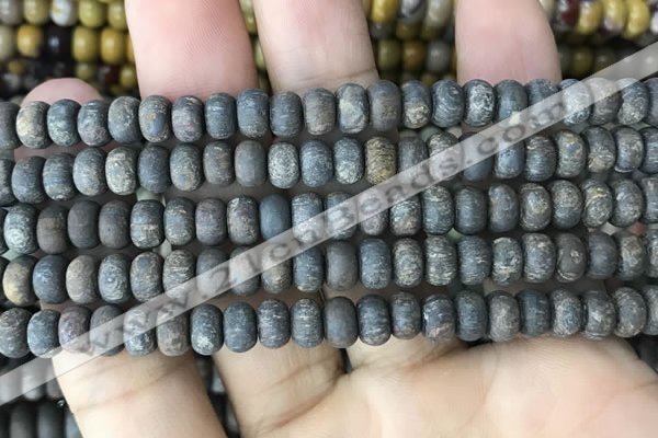 CRB5027 15.5 inches 4*6mm rondelle matte bronzite beads wholesale