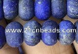 CRB5075 15.5 inches 5*8mm rondelle matte lapis lazuli beads wholesale