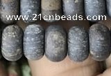 CRB5077 15.5 inches 5*8mm rondelle matte bronzite beads wholesale