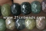 CRB5116 15.5 inches 4*6mm faceted rondelle Indian agate beads