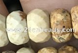 CRB5159 15.5 inches 5*8mm faceted rondelle picture jasper beads