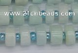 CRB531 15.5 inches 6*10mm tyre Chinese amazonite beads wholesale