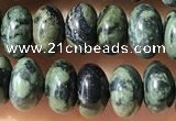 CRB5310 15.5 inches 4*6mm rondelle green picture jasper beads