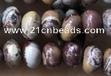 CRB5312 15.5 inches 4*6mm rondelle artistic jasper beads