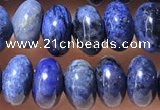 CRB5319 15.5 inches 4*6mm rondelle blue dumortierite beads