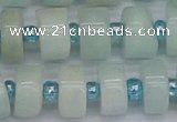 CRB533 15.5 inches 7*14mm tyre Chinese amazonite beads wholesale