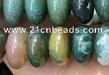 CRB5339 15.5 inches 5*8mm rondelle Indian agate beads wholesale