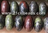 CRB5344 15.5 inches 5*8mm rondelle dragon blood jasper beads