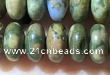 CRB5347 15.5 inches 5*8mm rondelle rhyolite beads wholesale