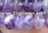 CRB5353 15.5 inches 5*8mm rondelle amethyst beads wholesale