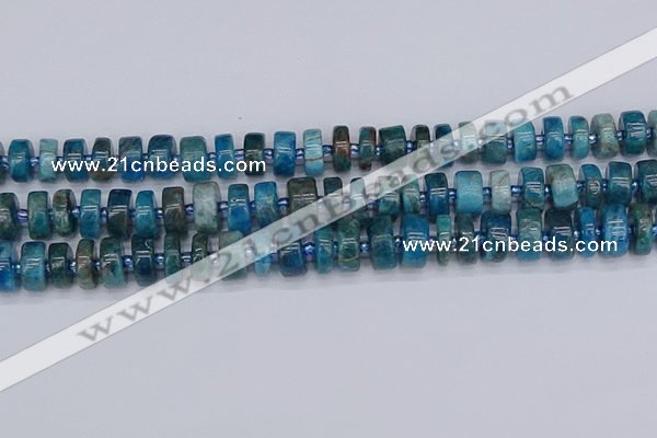 CRB538 15.5 inches 6*12mm tyre apatite gemstone beads wholesale