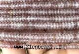 CRB5407 15 inches 2.5*4mm rondelle strawberry quartz beads